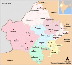 Divisions and Districts of Rajasthan