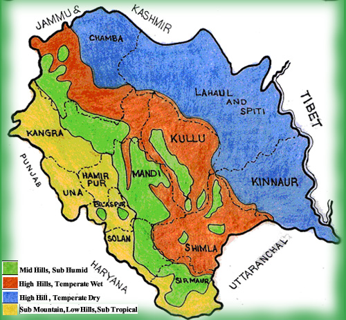 Climate of Himachal Pradesh - Himachal Pradesh PCS Free Notes